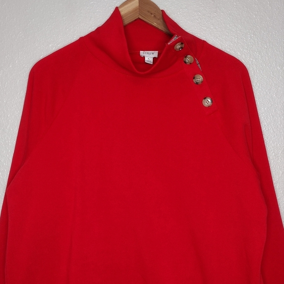 NWT J. Crew Holiday Pullover Long Sleeve Cowlneck Sweater Size L - Picture 3 of 14